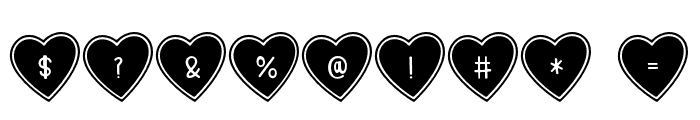 (True_Love_Hearts) Font OTHER CHARS
