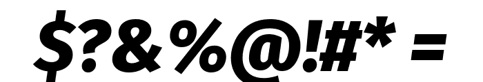 Trujillo ExtraBold Italic Font OTHER CHARS