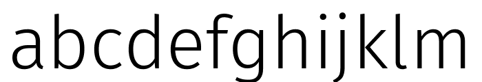 Trujillo Light Font LOWERCASE