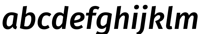 Trujillo Medium Italic Font LOWERCASE