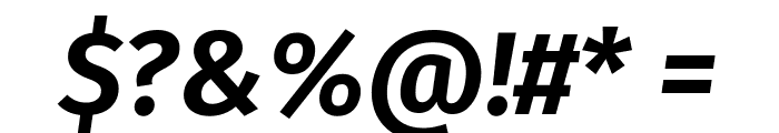 Trujillo SemiBold Italic Font OTHER CHARS