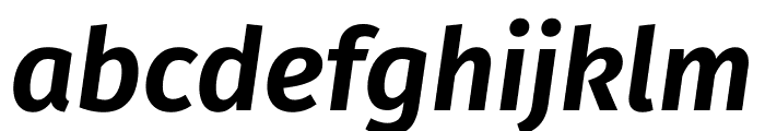 Trujillo SemiBold Italic Font LOWERCASE