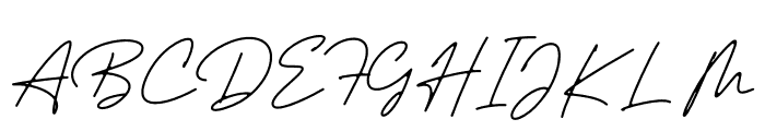 Trully Signature Trial Font UPPERCASE