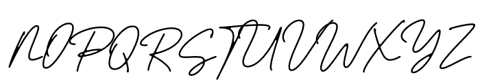 Trully Signature Trial Font UPPERCASE