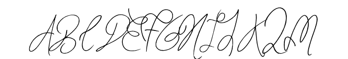 Truly Yours Font UPPERCASE