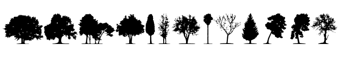 trees TFB Font UPPERCASE