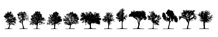 trees TFB Font LOWERCASE