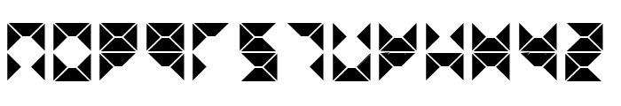 triangule Font UPPERCASE