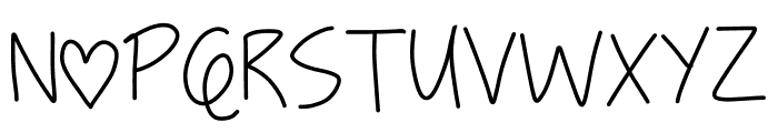 [true love] Font UPPERCASE
