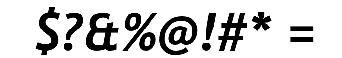 Trebuchet MS Bold Italic Font OTHER CHARS