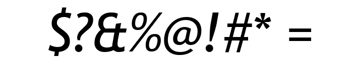 Trebuchet MS Italic Font OTHER CHARS