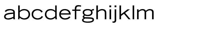 Trade Gothic Extended Font LOWERCASE