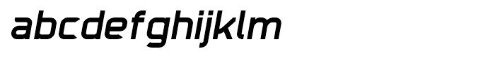 Trak Semi Bold Italic Font LOWERCASE