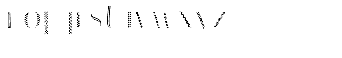 Trali-Vali Decor Font LOWERCASE