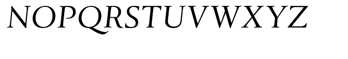 Tramuntana Pro Caption Pro Italic Font UPPERCASE