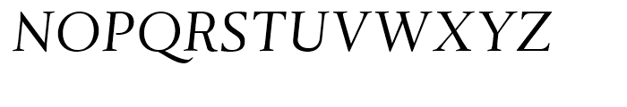 Tramuntana Pro Text Pro Italic Font UPPERCASE