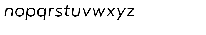 Transat Text Standard Oblique Font LOWERCASE