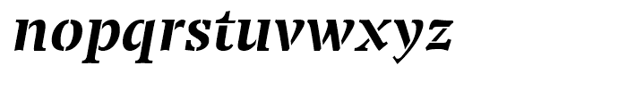 Transport Bold Italic Font LOWERCASE