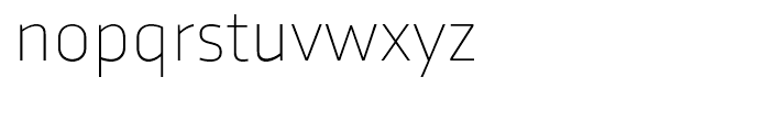 Trasandina Thin Font LOWERCASE