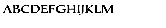 Tresillian Roman Bold Font UPPERCASE