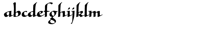 Tresillian Script Bold Font LOWERCASE