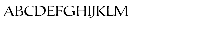 Tresillian Script Light Font UPPERCASE