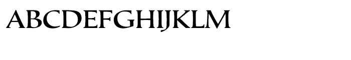 Tresillian Script Medium Font UPPERCASE