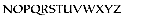 Tresillian Script Medium Font UPPERCASE