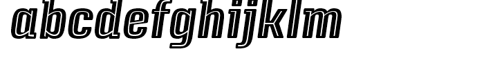 Triump Black Inline Italic Font LOWERCASE