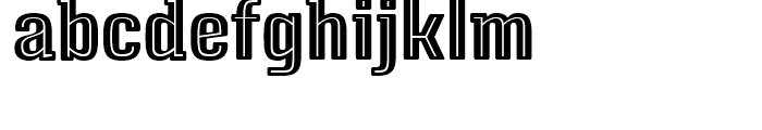 Triump Black Inline Font LOWERCASE