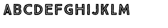 True North Rough Inline Black Font LOWERCASE