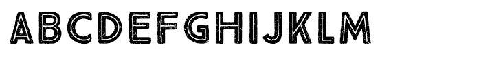 True North Textures Two Inline Bold Font LOWERCASE