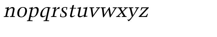 Trump Mediaeval Office Italic Font LOWERCASE