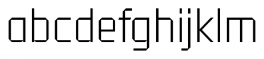 Tradesman Light Font LOWERCASE
