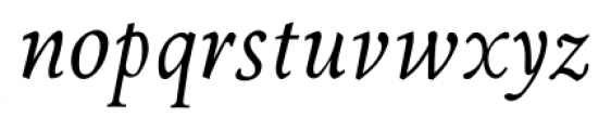 Tranquility JY Pro Demi DemiBold Italic Font LOWERCASE