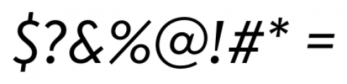 Transat Standard Oblique Font OTHER CHARS
