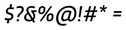 Trasandina Italic Font OTHER CHARS