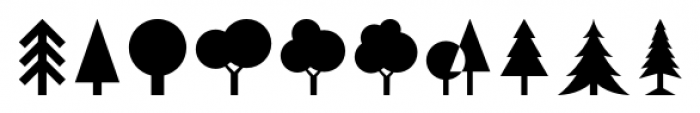 Tree Assortment Regular Font OTHER CHARS