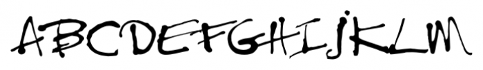 Treefrog Regular Font UPPERCASE
