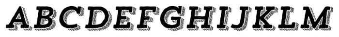 Trend Handmade Slab Four Italic Font LOWERCASE