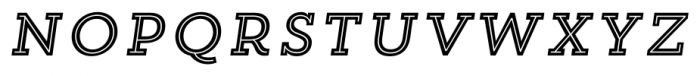 Trend Slab Five Italic Font LOWERCASE