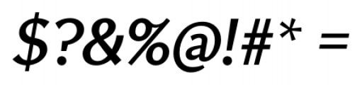 Triangle Book Italic Font OTHER CHARS
