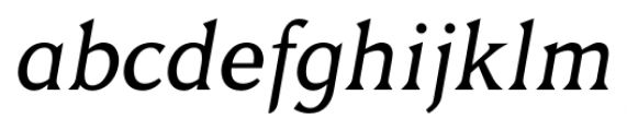 Triangle Light Italic Font LOWERCASE