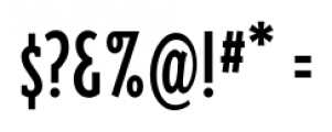 Triplex Serif Condensed Regular Font OTHER CHARS