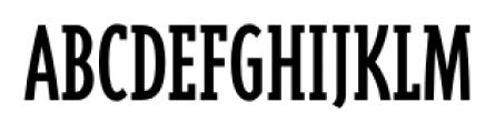 Triplex Serif Condensed Regular Font UPPERCASE