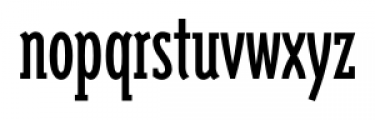 Triplex Serif Condensed Regular Font LOWERCASE