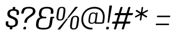 Triump Thin Italic Font OTHER CHARS