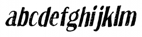 True Sketch Italic Font LOWERCASE
