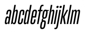 Trump Gothic Pro Italic Font LOWERCASE
