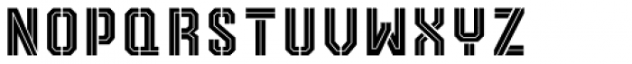 TR Reqnad Display Inline Stencil Font LOWERCASE